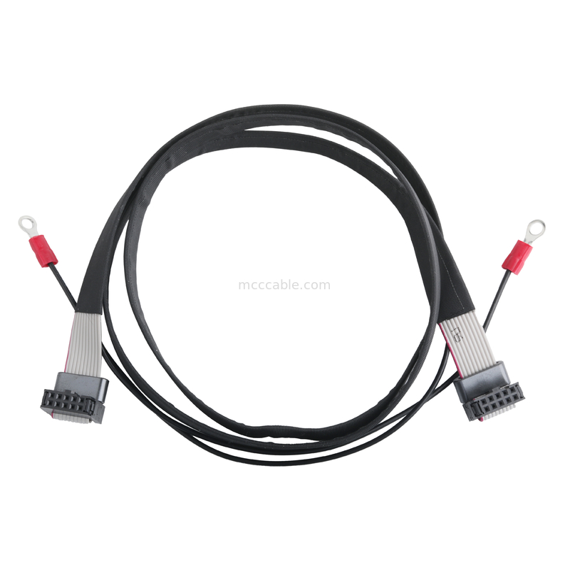 IDC FC-10P 및 TER M4 피치 1.27mm 링 와이어 UL2651 28AWG 케이블 OEM / ODM와 함께 지상 케이블 커넥터