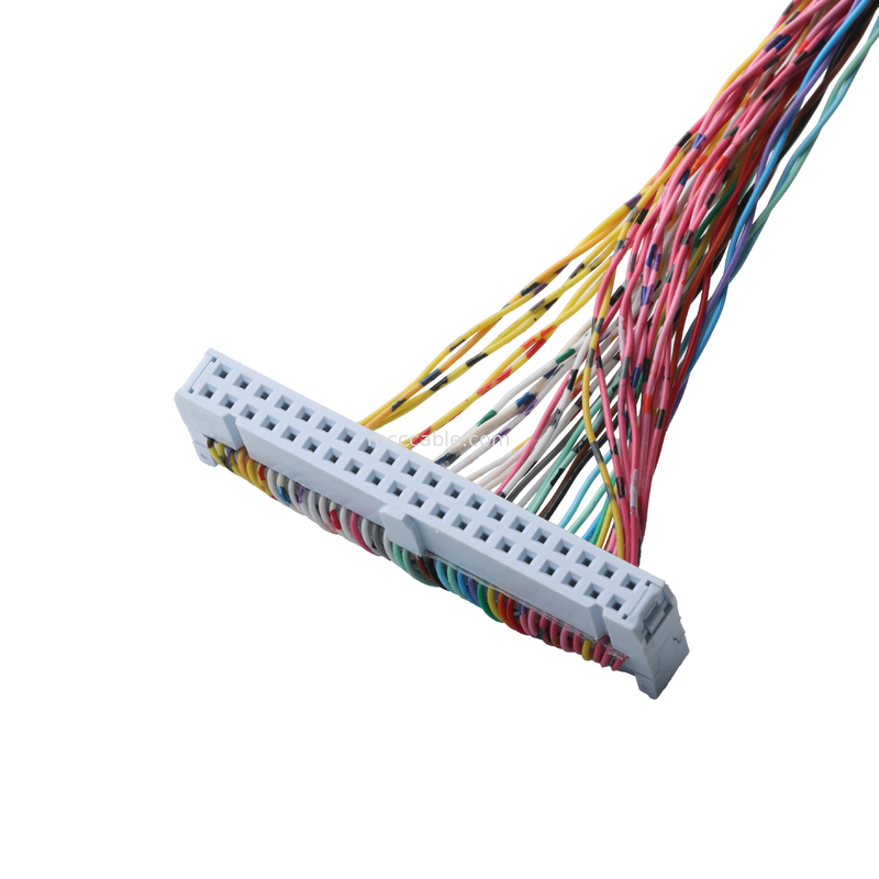 커넥터 89140-0101 RCPT 40P IDC 26-28AWG GOLD 직선, NPT 허브