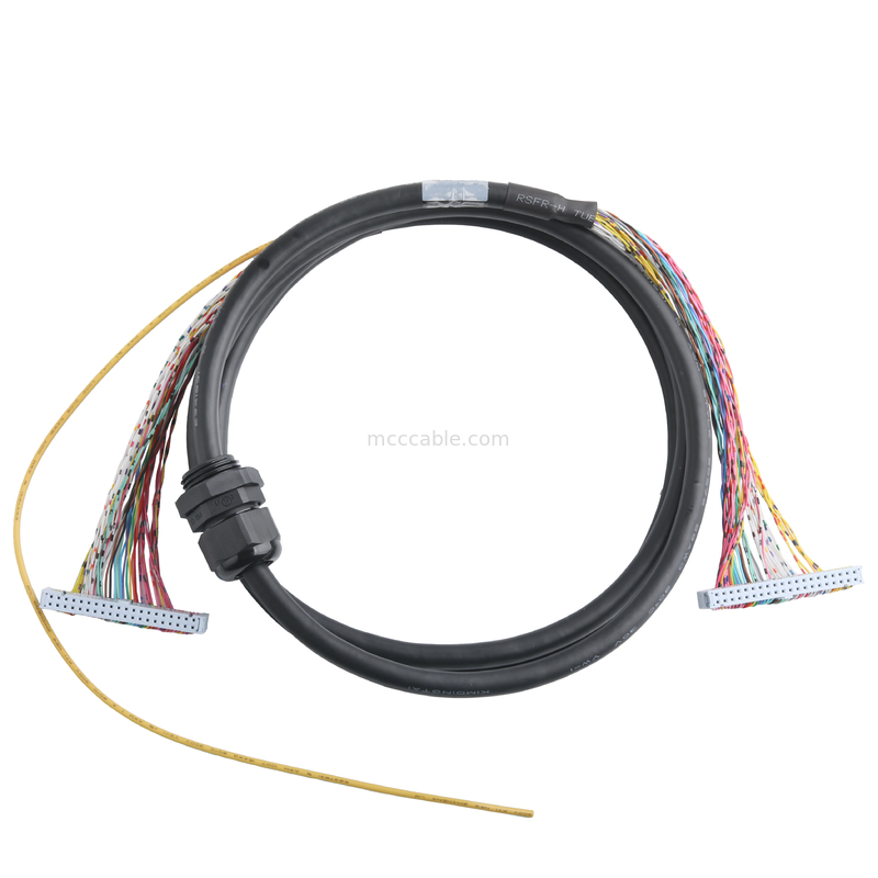 커넥터 89140-0101 RCPT 40P IDC 26-28AWG GOLD 직선, NPT 허브