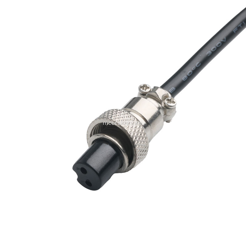 CLEAR PVC 30P D-SUB FEMALE to GX12 M12-2P 커넥터 커스텀 케이블 조립 커넥터 OEM/ODM