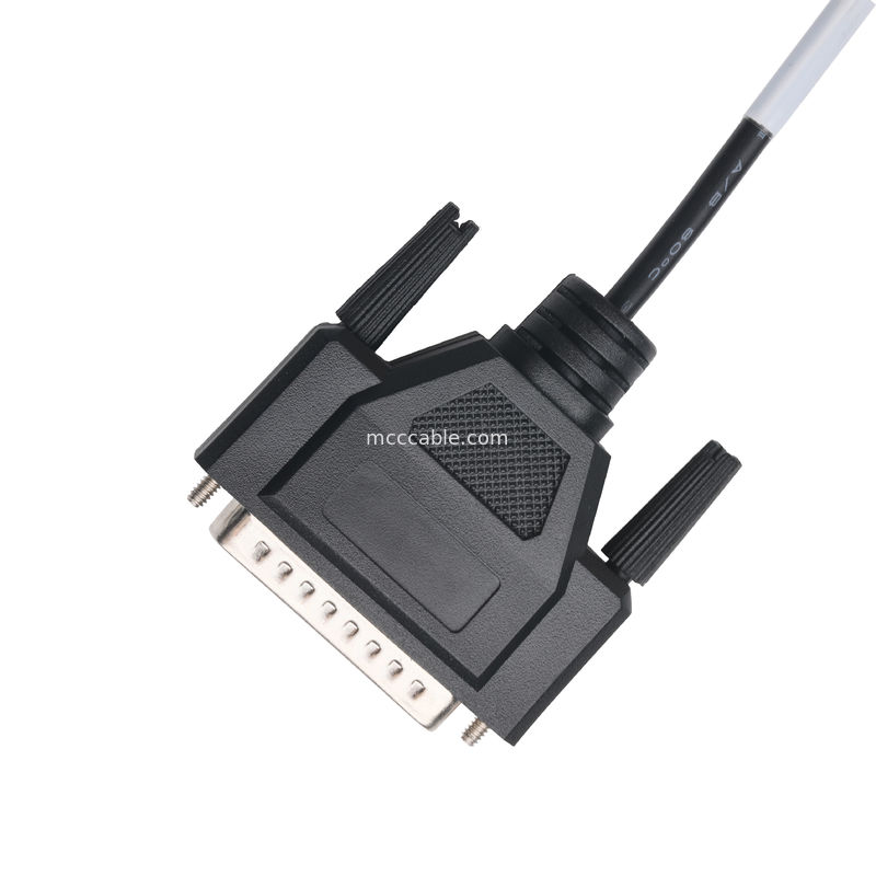 CLEAR PVC 30P D-SUB FEMALE to GX12 M12-2P 커넥터 커스텀 케이블 조립 커넥터 OEM/ODM