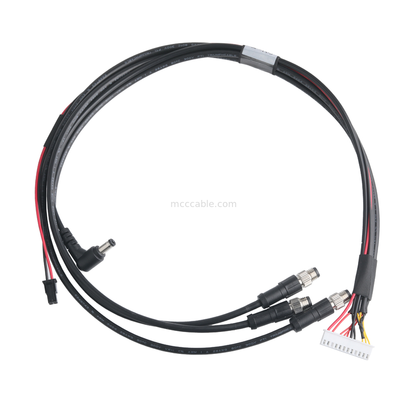 XHB-12P에서 M8 CONN 케이블 조립 및 DC CONN 또는 43025-0400 CONN 피치 3.0mm OEM/ODM