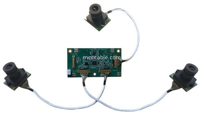 마이크로 코엑스 LI-JXAV-MIPI-ADPT-4CAM 카메라 보드 및 디자인 카메라 커넥터 FAW-1233-02 케이블 OEM/ODM