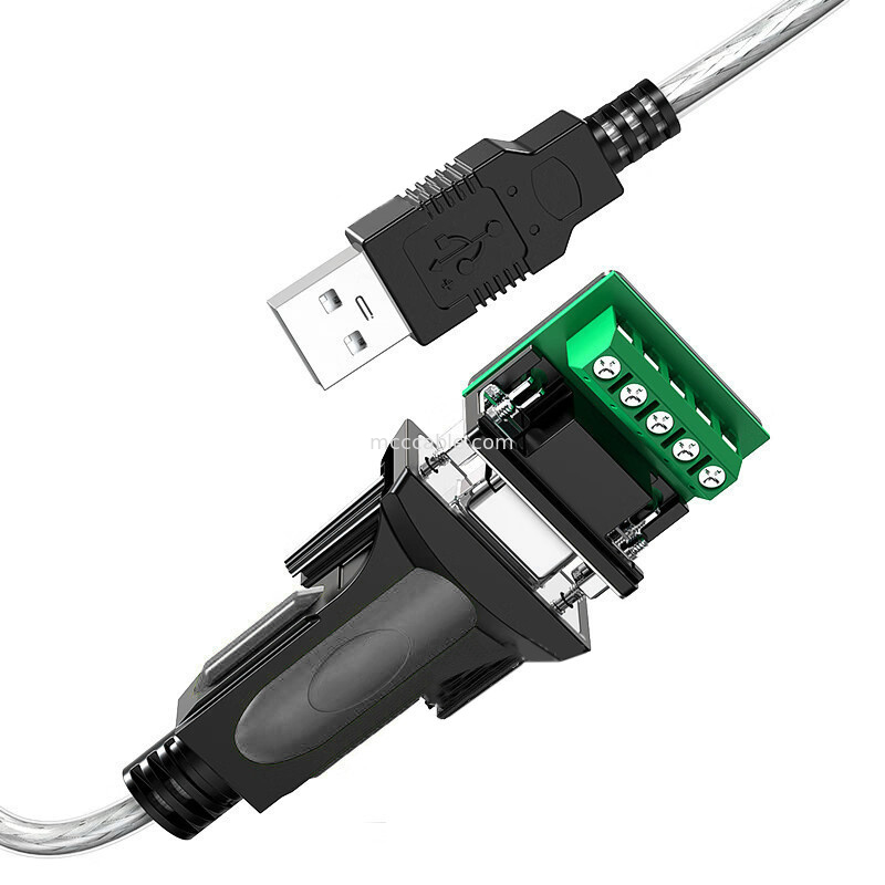 USB-A ~ RS485 시리즈 포트 DB9 산업 디지털 신호 케이블, 다양한 인터페이스 사용자 정의를 지원