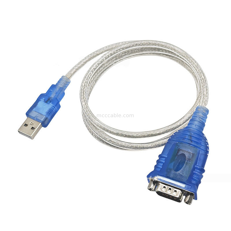PL2303GT USB 대 시리즈 케이블 USB-A 대 DB-9P 커넥터 인터페이스, RS232-340 시리즈 프로토콜, 사용자 정의 케이블 길이를 지원합니다