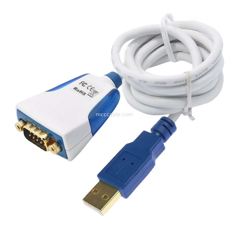 임베디드 전자 및 산업용 DB9M 커넥터와 함께 USB-A에서 RS232 시리즈 케이블