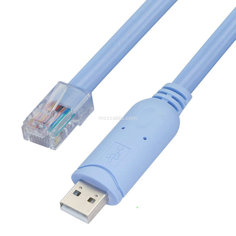 산업용 사용자 지정 해운스 커넥터 USB RJ45 8P8C 크리스탈 헤드 RS232 시리즈 포트 스위치 제어 케이블