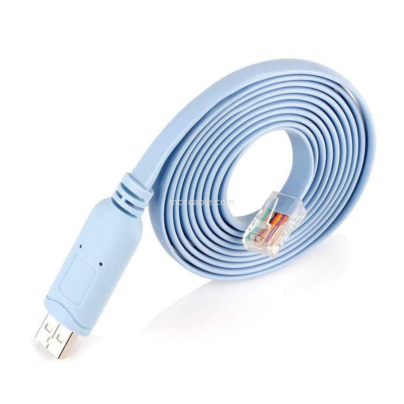 산업용 사용자 지정 해운스 커넥터 USB RJ45 8P8C 크리스탈 헤드 RS232 시리즈 포트 스위치 제어 케이블