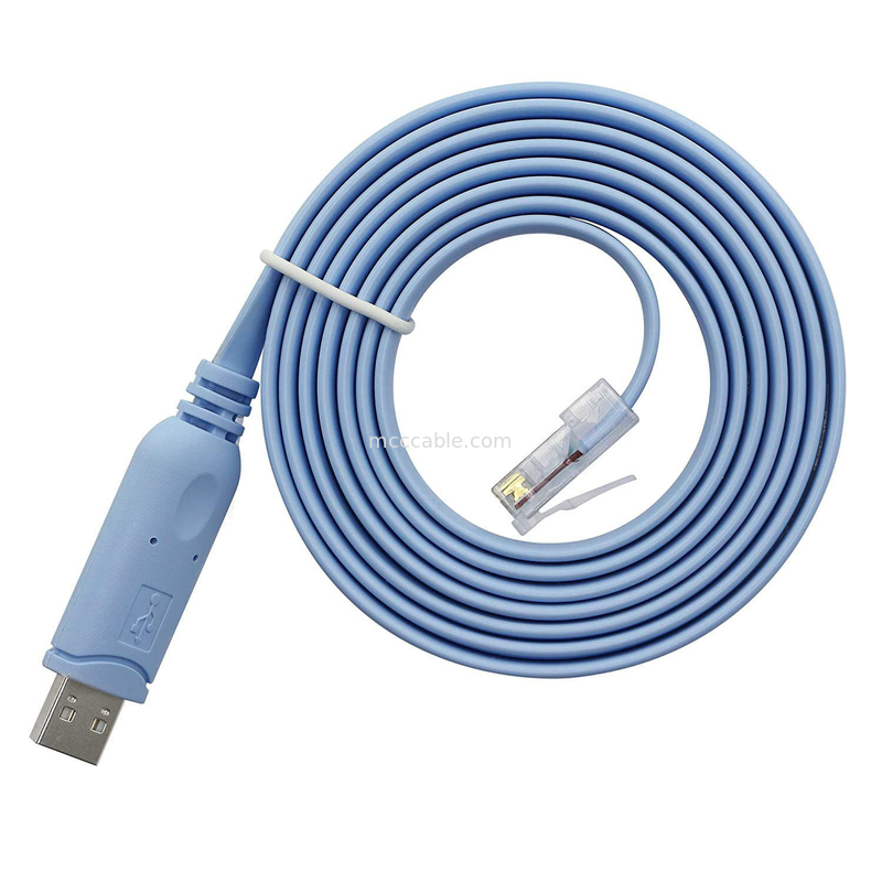 산업용 사용자 지정 해운스 커넥터 USB RJ45 8P8C 크리스탈 헤드 RS232 시리즈 포트 스위치 제어 케이블