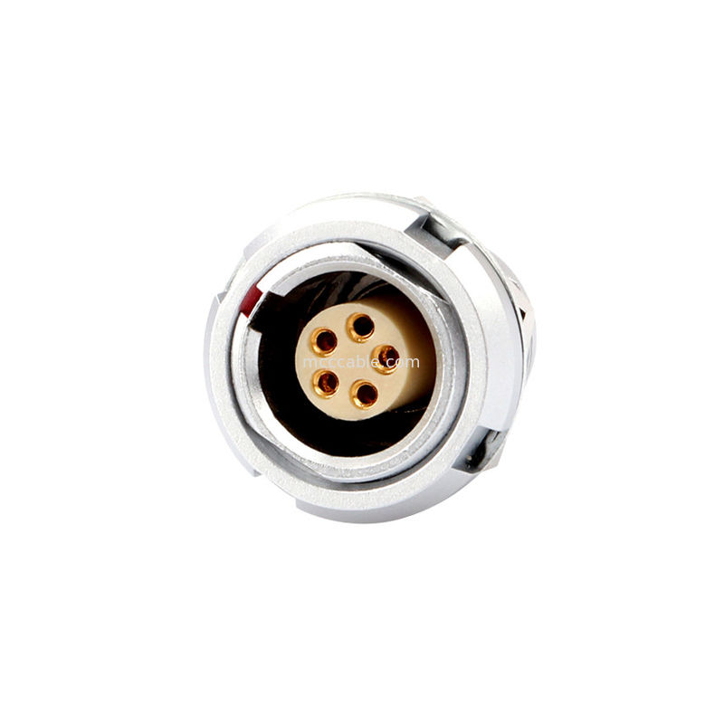 산업용 방수 커넥터 B 시리즈 Z2 5pin 이중 견과류 용접 인쇄 회로 보드 핀 코어 (직선 및 각)