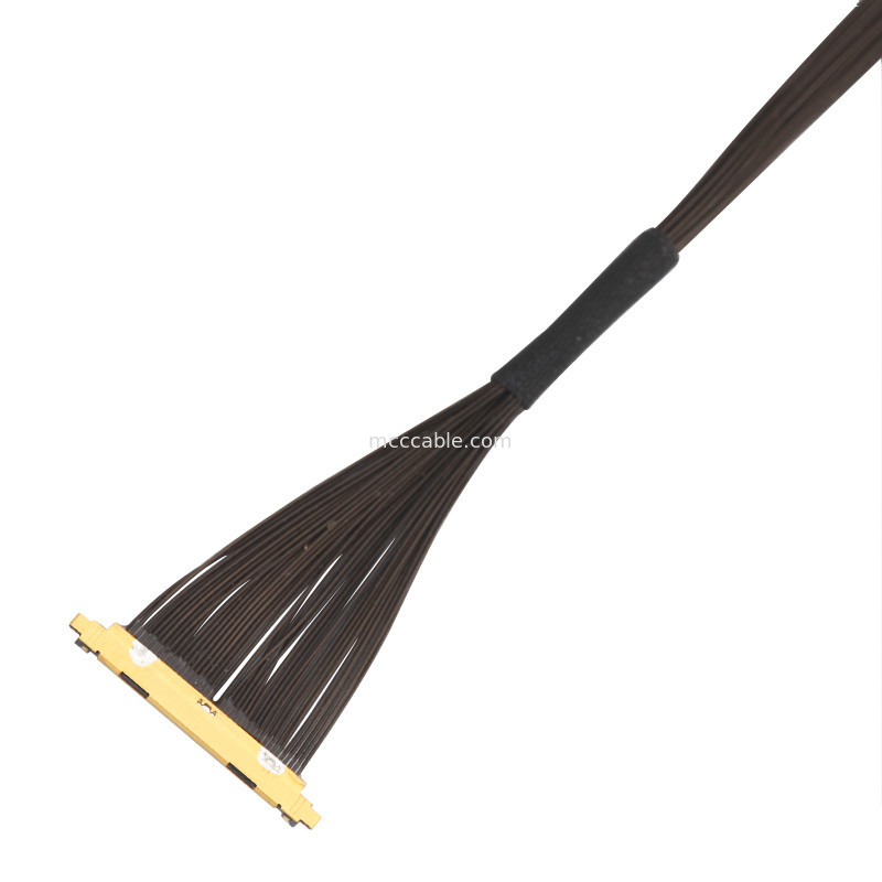 40P UL11130 46AWG 마이크로 코아시얼 케이블 집합 20531-040t-02 IDC 포밍 OEM/ODM