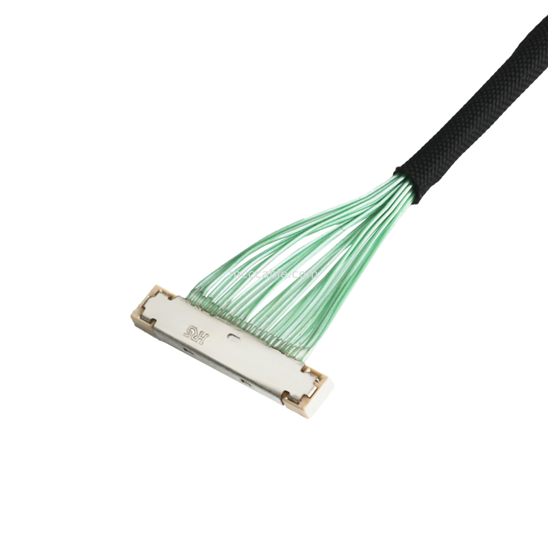 커넥터 UAV 케이블 조립 Lvds Edp 케이블 조립 DF36-25P-0.4SD 마이크로 코아시얼 케이블