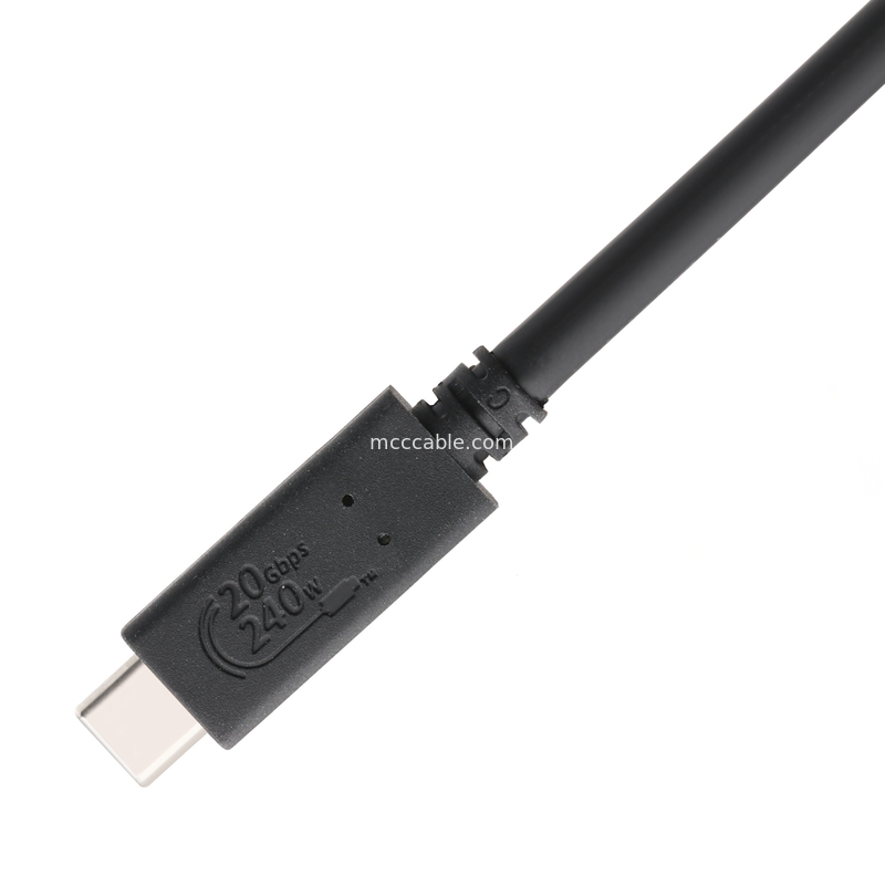 USB4 케이블 8K 240W 20Gbps 산업용 USB4 케이블 초고속 전송 속도 초고속 충전