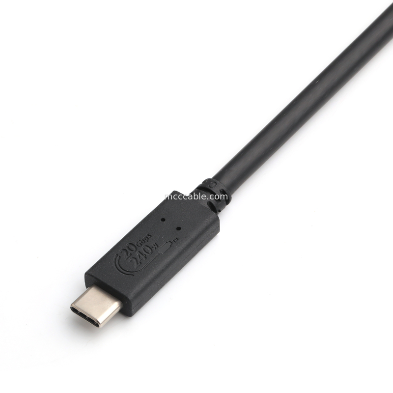 USB4 케이블 8K 240W 20Gbps 산업용 USB4 케이블 초고속 전송 속도 초고속 충전