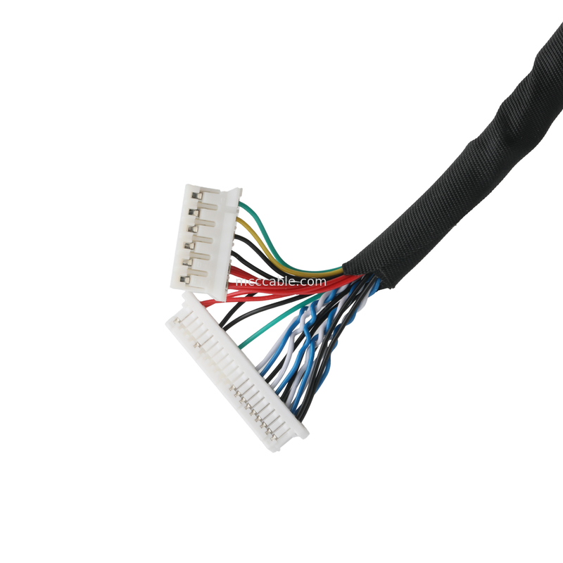 JAE FI-X30HL JST SHDR-40V-S-B 40P 및 JST PHR-6 연결 케이블 lvds 케이블 디스플레이 응용 프로그램