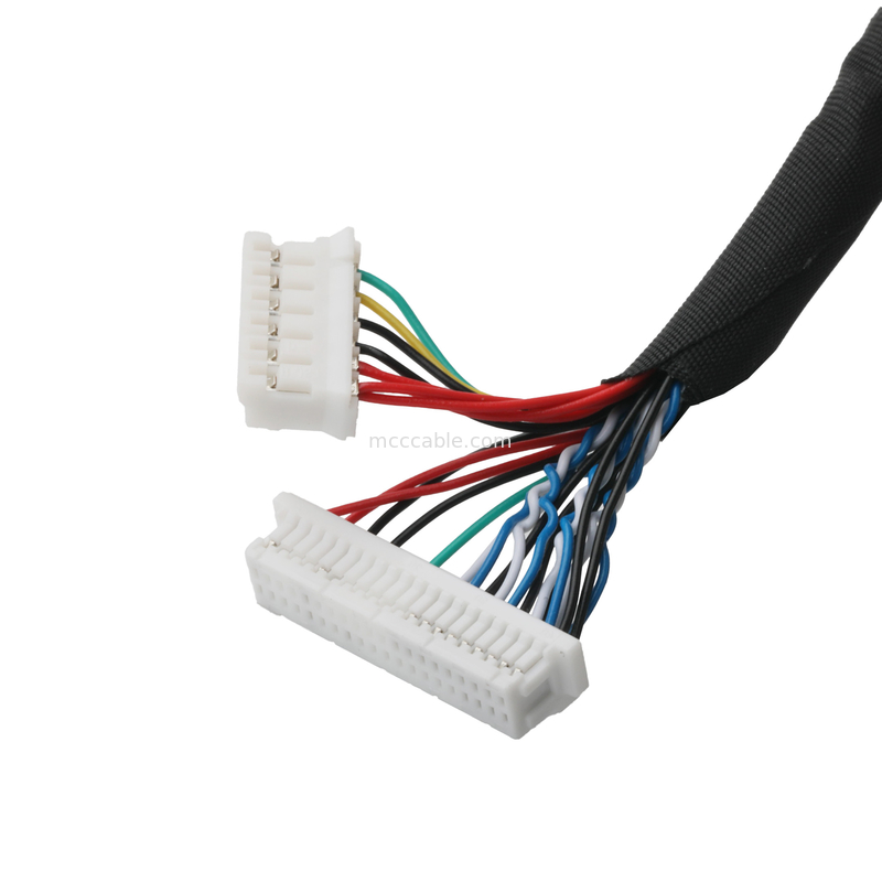 JAE FI-X30HL JST SHDR-40V-S-B 40P 및 JST PHR-6 연결 케이블 lvds 케이블 디스플레이 응용 프로그램