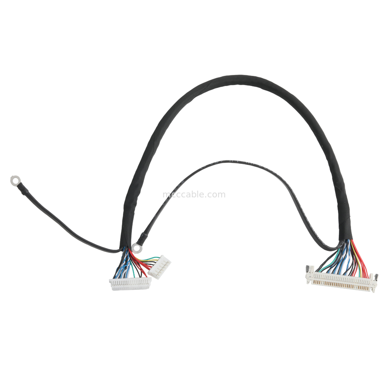 JAE FI-X30HL JST SHDR-40V-S-B 40P 및 JST PHR-6 연결 케이블 lvds 케이블 디스플레이 응용 프로그램