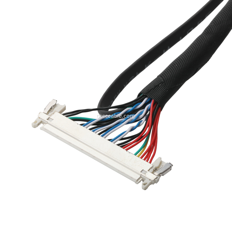 JAE FI-X30HL JST SHDR-40V-S-B 40P 및 JST PHR-6 연결 케이블 lvds 케이블 디스플레이 응용 프로그램