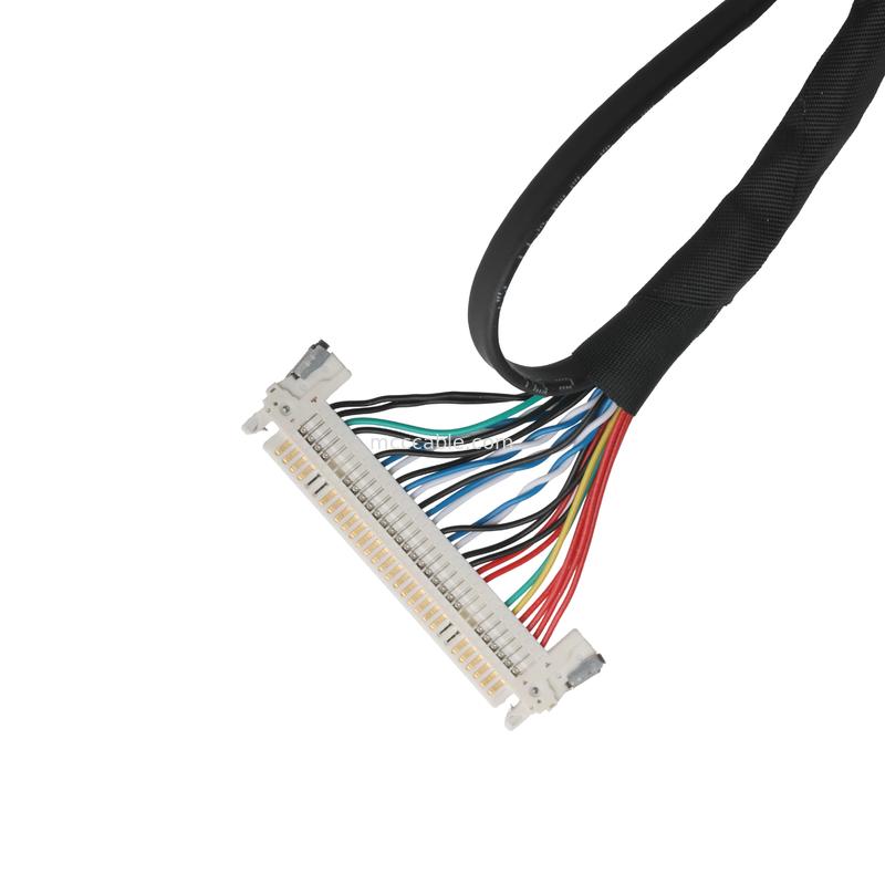 JAE FI-X30HL JST SHDR-40V-S-B 40P 및 JST PHR-6 연결 케이블 lvds 케이블 디스플레이 응용 프로그램