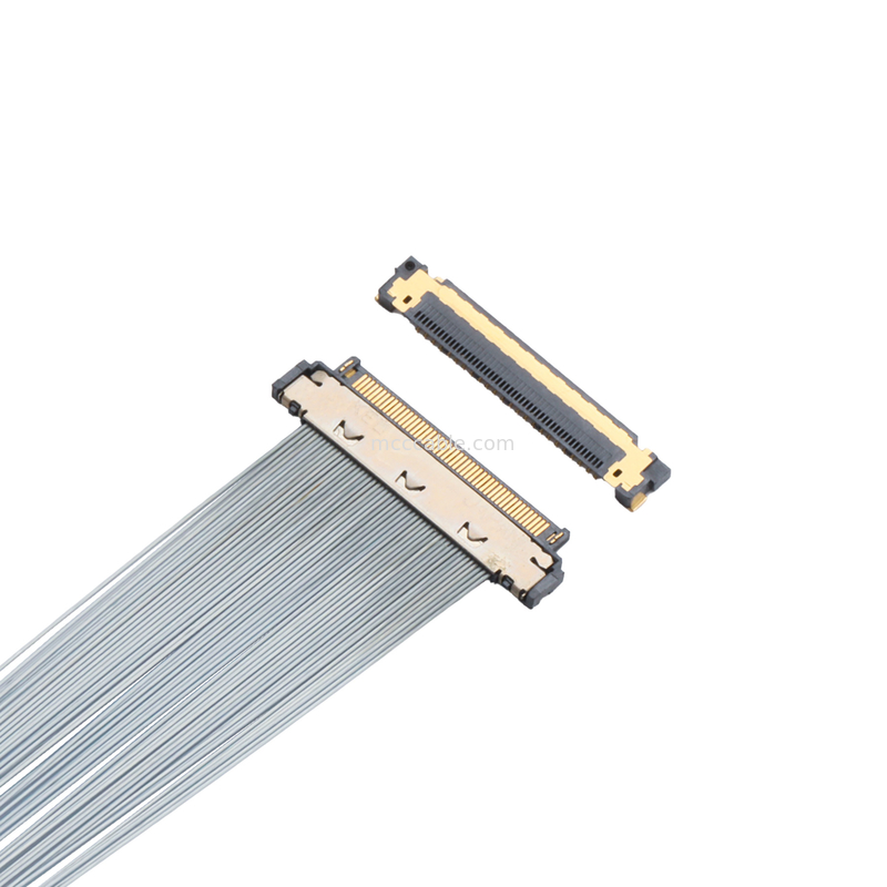 KEL XSL20-48S 마이크로 코엑스 케이블, 0.25mm Pitch, 44AWG PFA, 듀얼 UV 접착제