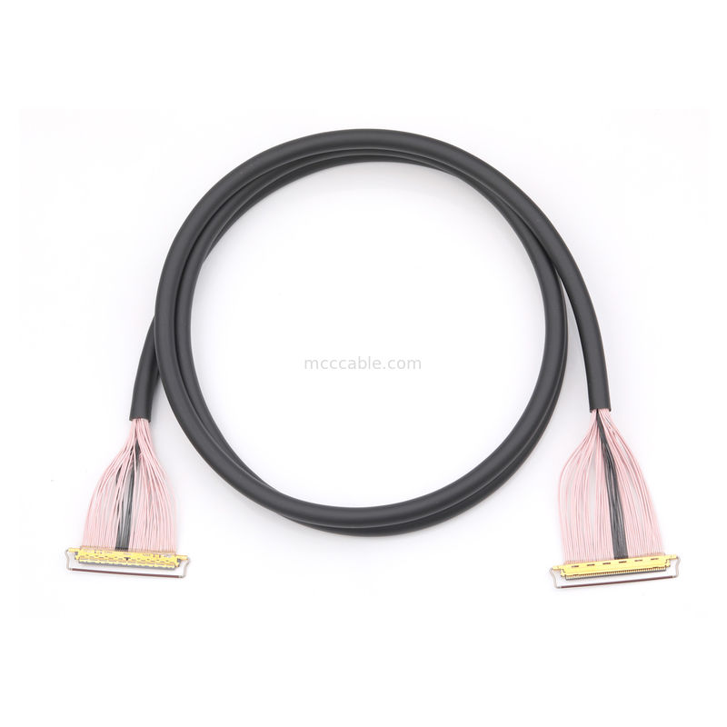 50핀 마이크로 코아시얼 케이블, 0.4mm 피치, 보호, 고속 데이터 전송