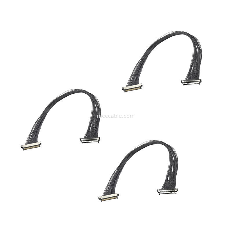 0.4mm USL20-30SS-060B 마이크로 동축 케이블, 차세대 전문가용 카메라용 8K@60fps 지원