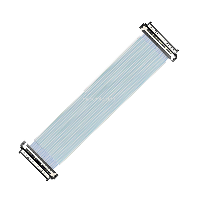 USL20-30SS-040BH 0.4mm 마이크로 동축 케이블 56Gbps PAM4 AI 가속기 보드 최적화