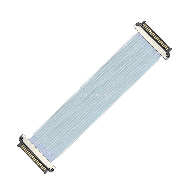 USL20-30SS-045CH 0.4mm 마이크로 코엑스 케이블 집합 PCIe Gen5- 호환 Edge AI 처리 모듈