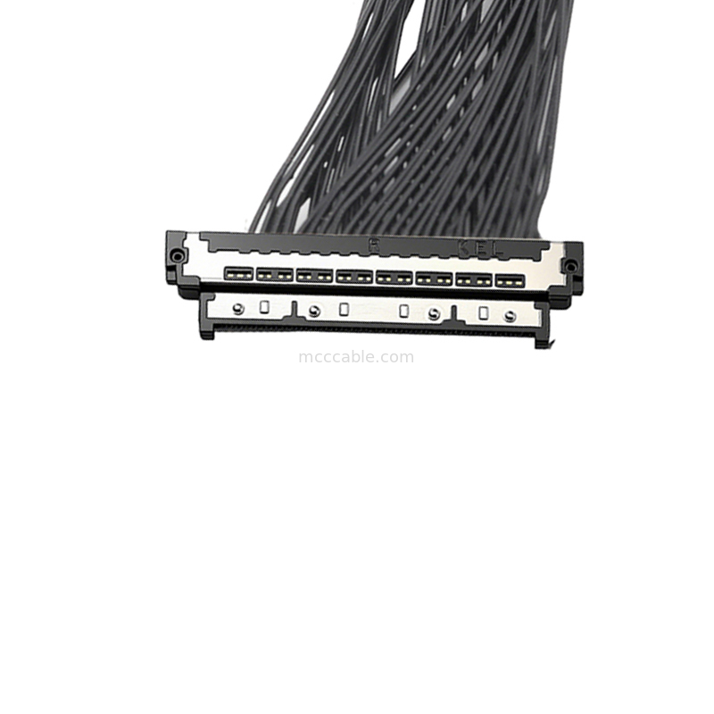 30핀 0.4mm USL20-30SS-017B 마이크로 동축 케이블 10Gbps 고속 데이터 커넥터 (AI 카메라용)