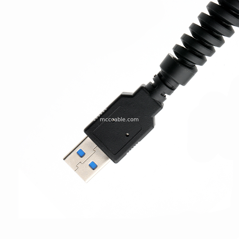 USB 3.0 to Type-C Cable, 30/24 AWG Shielded High-Flex TPE, 5Gbps Data