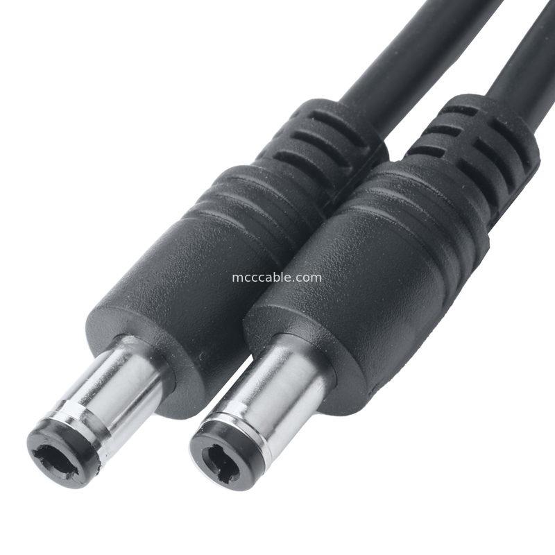 3.3mm 피치에서 DC 플러그 2.5x5.5mm 케이블 집합 - UL2464 20AWG PVC