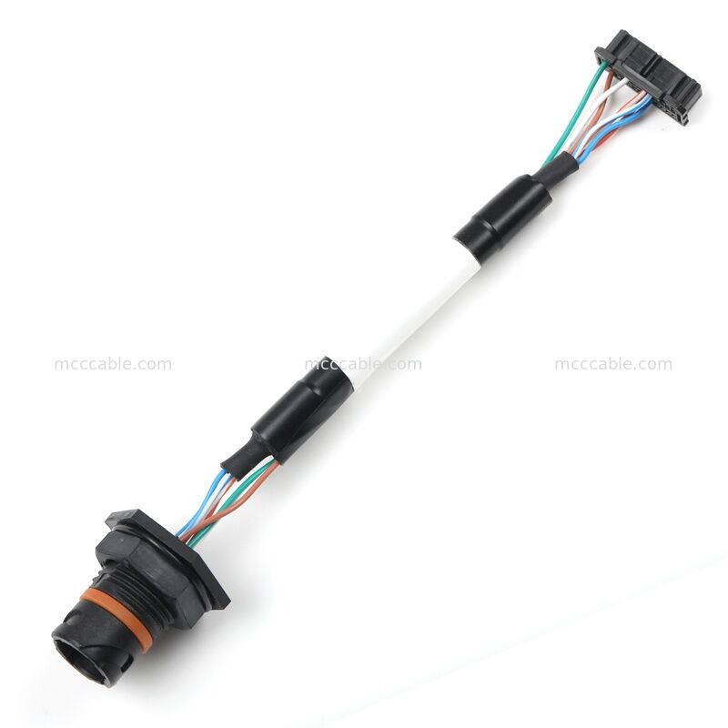 맞춤형 Samtec ACRK-12 원형-Molex Micro-Lock 26핀 케이블 어셈블리 | CAT6A