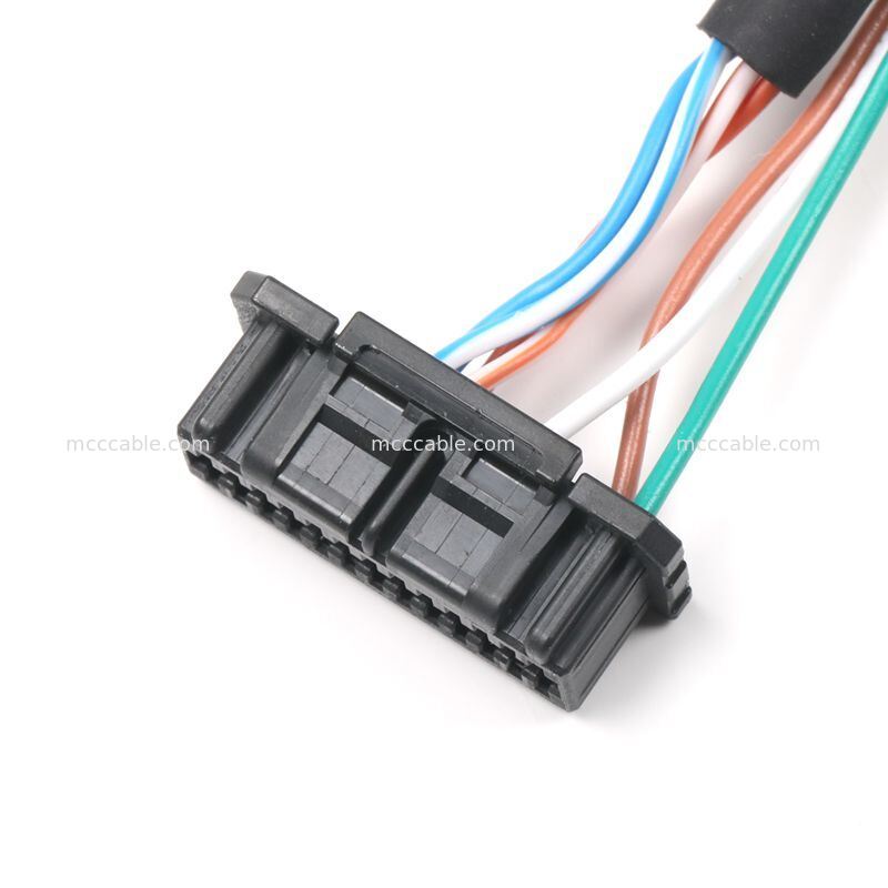 맞춤형 Samtec ACRK-12 원형-Molex Micro-Lock 26핀 케이블 어셈블리 | CAT6A