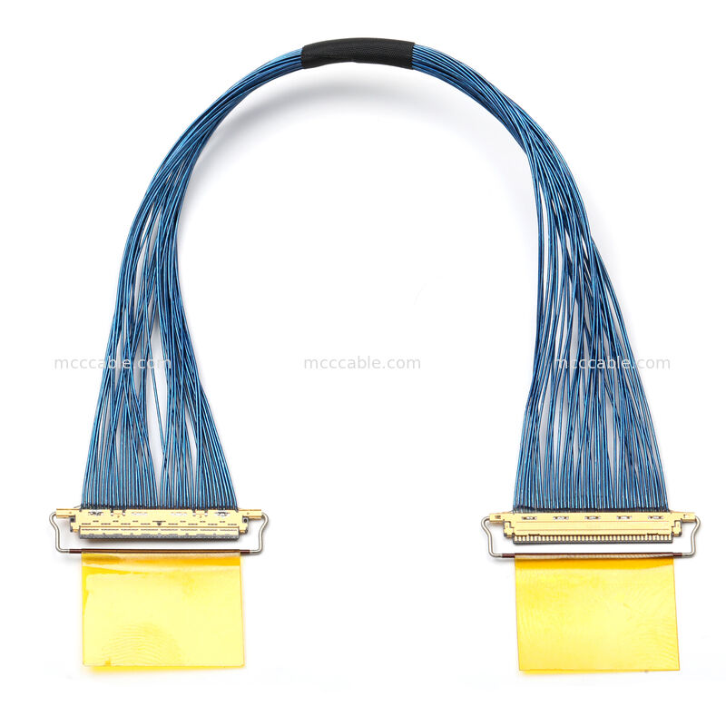 20453-040T-01 커넥터와 마이크로 코아시얼 케이블 조립