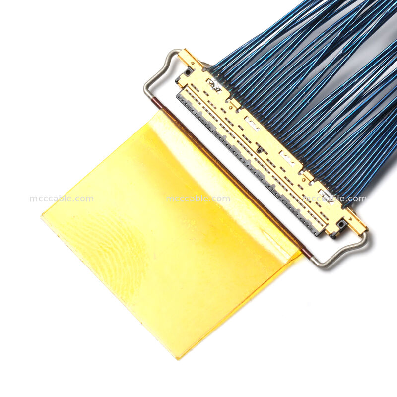 20453-040T-01 커넥터와 마이크로 코아시얼 케이블 조립