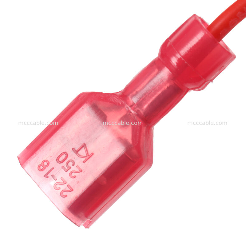 페리트 코어와 함께 4핀 나노-피트 6.3mm 여성 블레이드 터미널 전력 배선