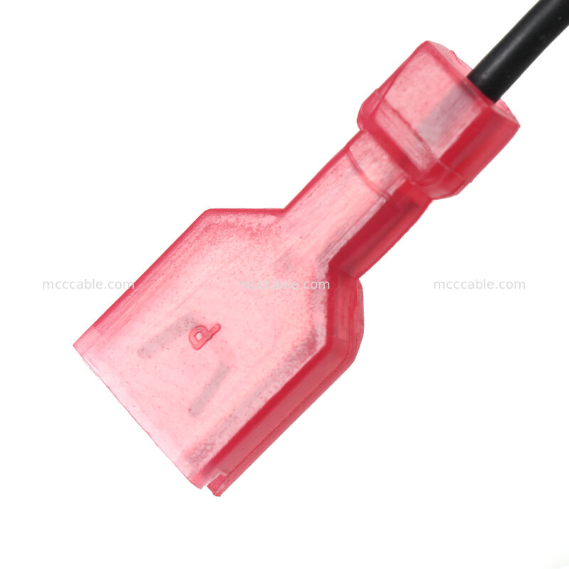 6.3mmメスブレード端子電源配線ハーネス（フェライトコア付き）UL3239