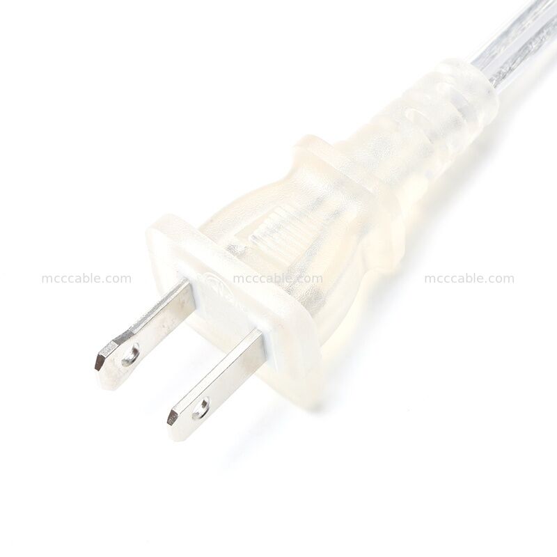 18AWG SPT-2 케이블이 포함된 맞춤형 투명 편광 2구 전원 코드 어셈블리