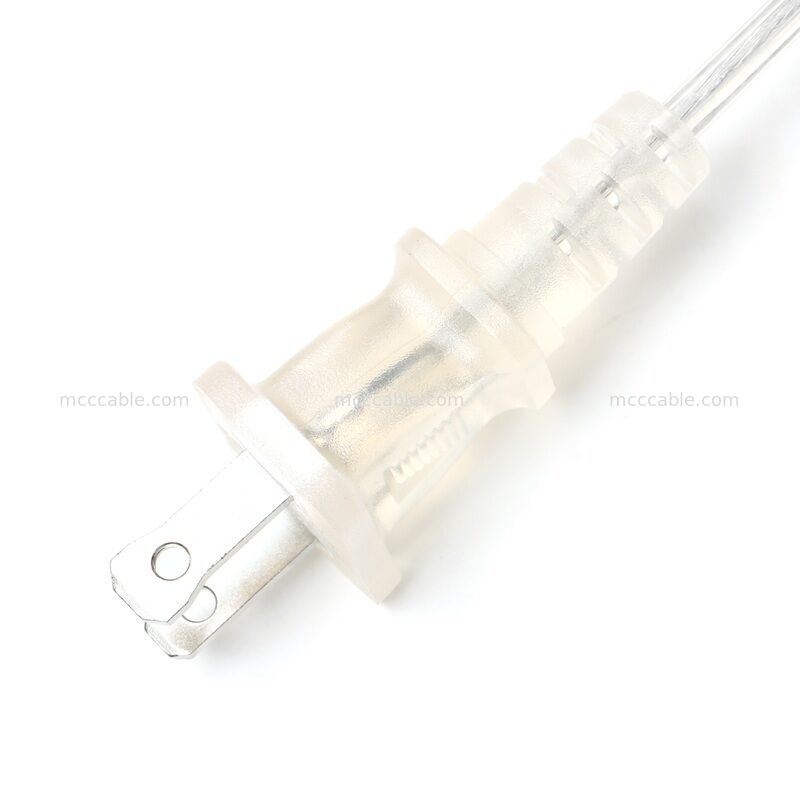 18AWG SPT-2 케이블이 포함된 맞춤형 투명 편광 2구 전원 코드 어셈블리