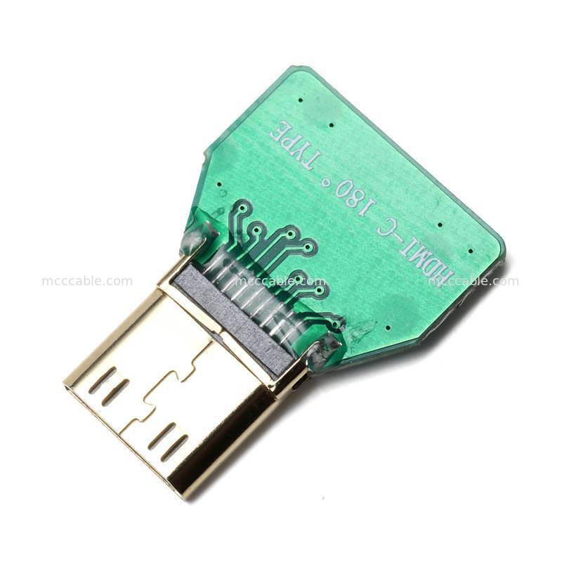 임베디드 디스플레이 시스템용 마이크로 HDMI에서 미니 HDMI 마이크로 코아엑스 케이블 조립