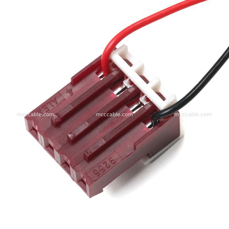 4 핀 나노-피트 MTA156 전원 공급 케이블 집합 15V AWG22 사용자 정의 와이어 허리