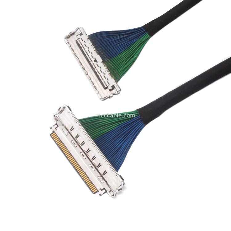 60 PIN 마이크로 코아시얼 케이블 EMI 보호 케이블 20788 060T 01 lvds edp 케이블