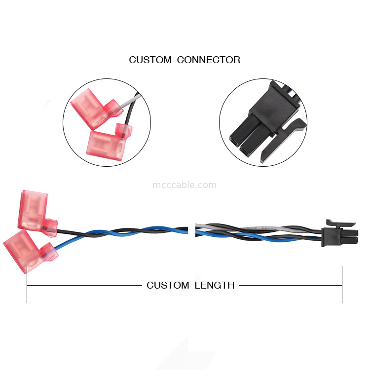 MOLEX 430250408 TO TE 2-520129-2 전원 케이블 어셈블리 3.0 4 핀 100mm 길이