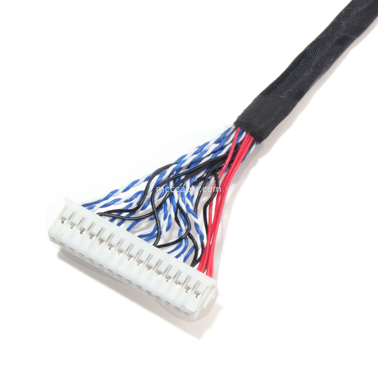 Df13 EDP에 26AWG Lcd LVDS 케이블 어셈블리 1.0mm 피치 JAE Fix-30ssl-Hf