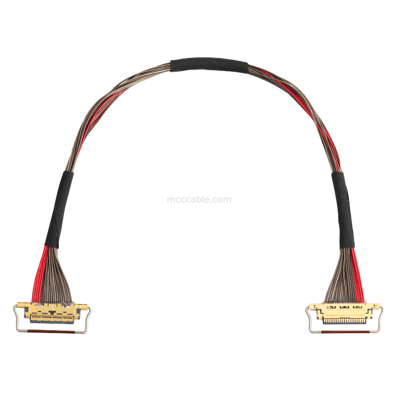 UL EDP LVDS 코아시얼 케이블 0.4mm Pitch 20633-220T-01S 20 핀 사용자 정의 길이