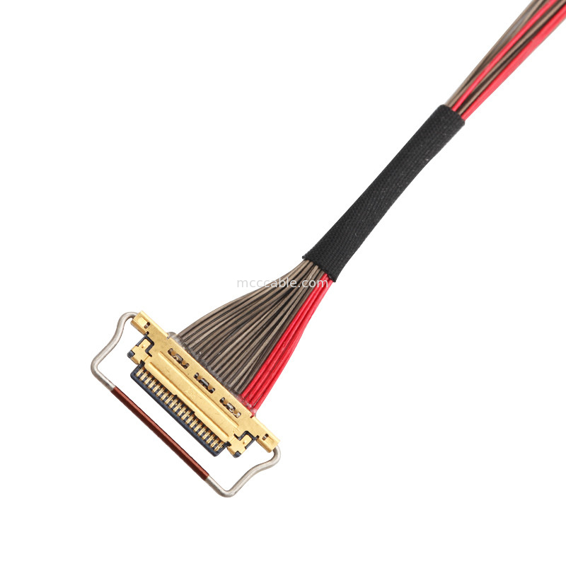 UL EDP LVDS 코아시얼 케이블 0.4mm Pitch 20633-220T-01S 20 핀 사용자 정의 길이