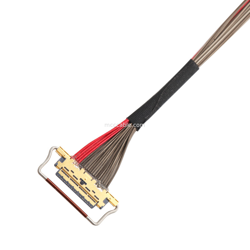 UL EDP LVDS 코아시얼 케이블 0.4mm Pitch 20633-220T-01S 20 핀 사용자 정의 길이