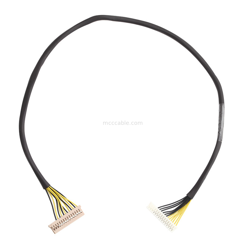 길이 100mm 철사 마구 케이블 Wl 1025h-15p에서 Wl 1253h-15p Lvds 케이블 어셈블리